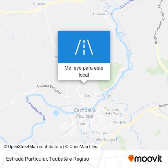 Estrada Particular mapa