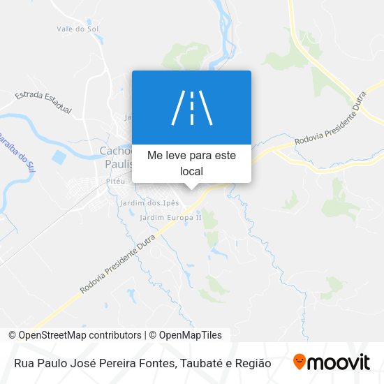 Rua Paulo José Pereira Fontes mapa