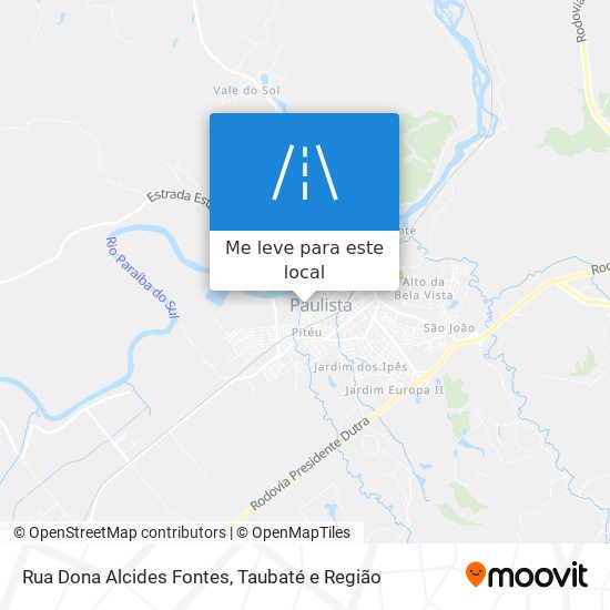 Rua Dona Alcides Fontes mapa