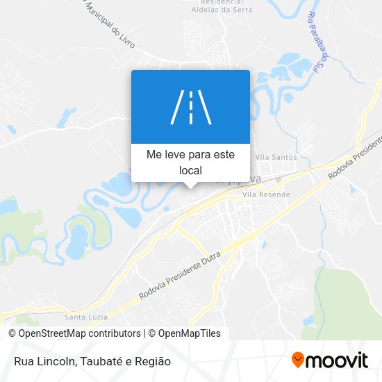 Rua Lincoln mapa