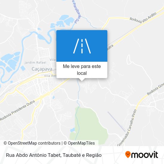 Rua Abdo Antônio Tabet mapa