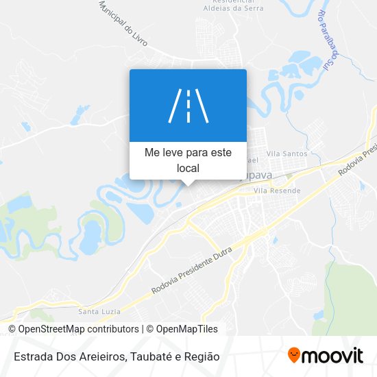 Estrada Dos Areieiros mapa