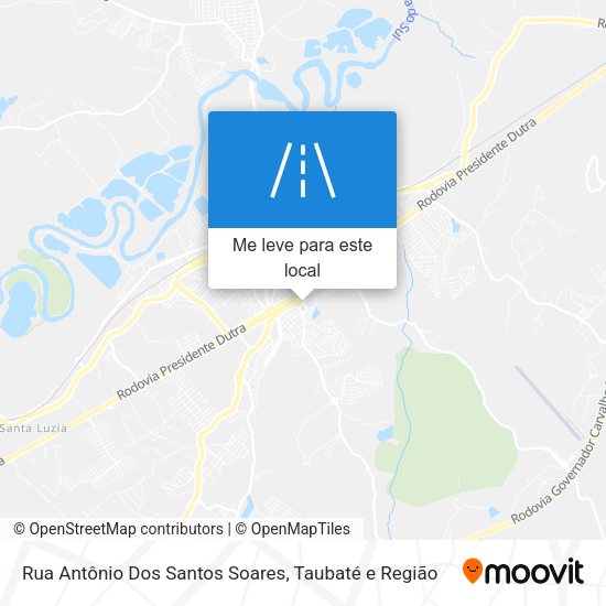 Rua Antônio Dos Santos Soares mapa