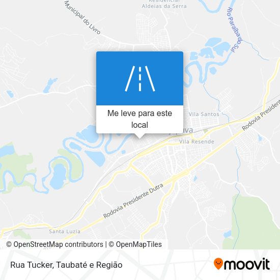 Rua Tucker mapa