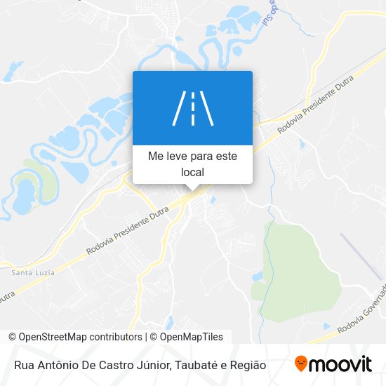 Rua Antônio De Castro Júnior mapa
