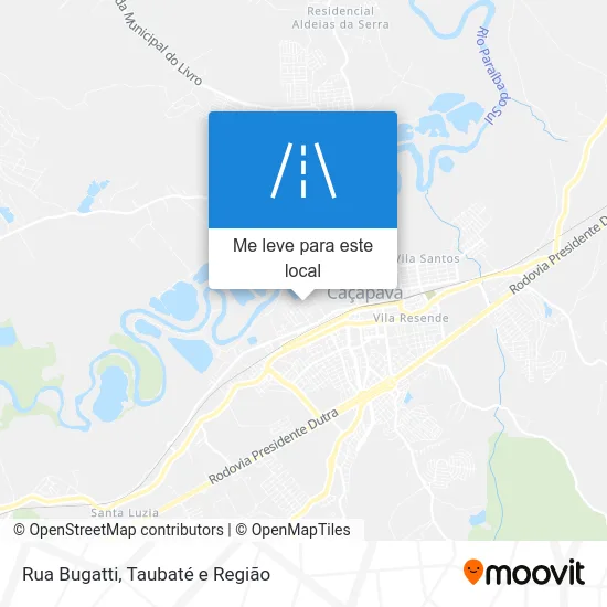 Rua Bugatti mapa