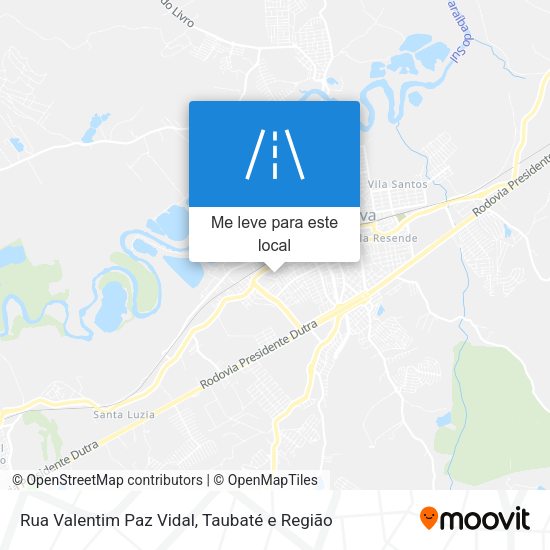 Rua Valentim Paz Vidal mapa