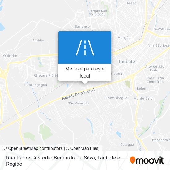 Rua Padre Custódio Bernardo Da Silva mapa