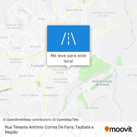 Rua Tenente Antônio Correa De Faria mapa