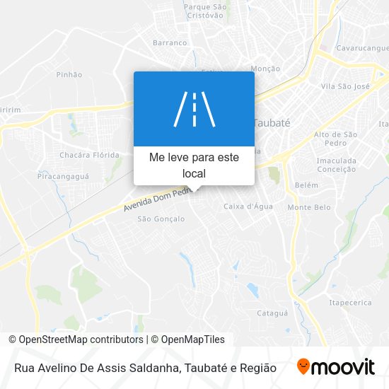 Rua Avelino De Assis Saldanha mapa