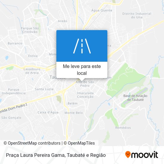 Praça Laura Pereira Gama mapa
