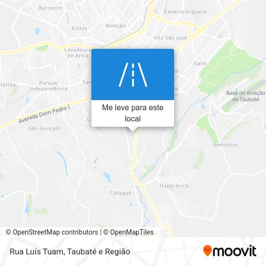 Rua Luís Tuam mapa