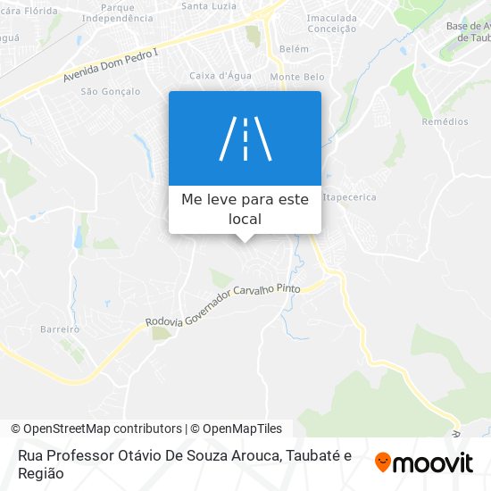 Rua Professor Otávio De Souza Arouca mapa