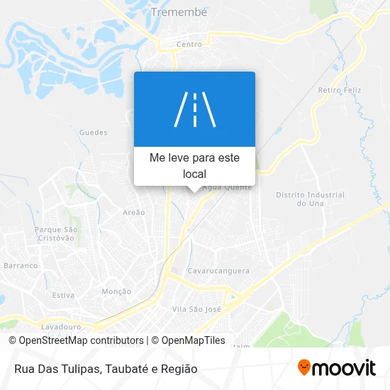 Rua Das Tulipas mapa