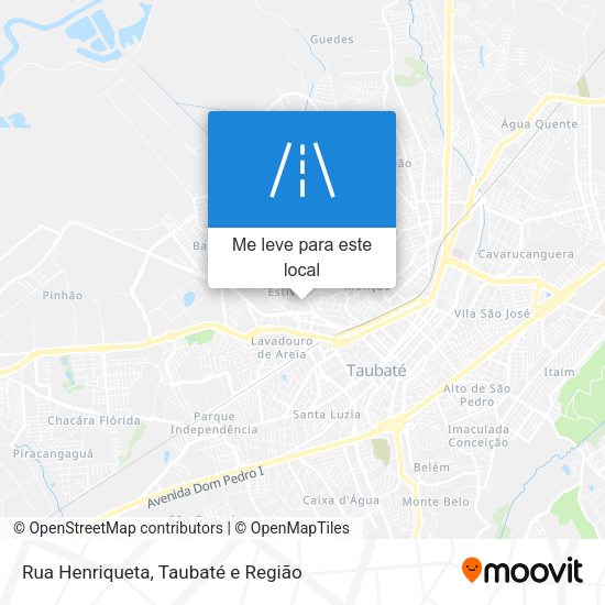 Rua Henriqueta mapa