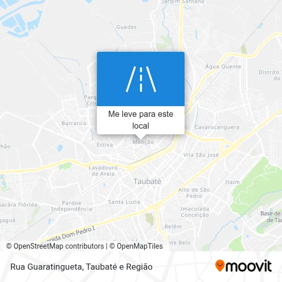 Rua Guaratingueta mapa
