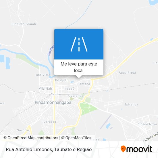 Rua Antônio Limones mapa