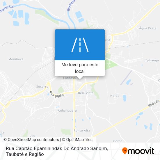 Rua Capitão Epaminindas De Andrade Sandim mapa
