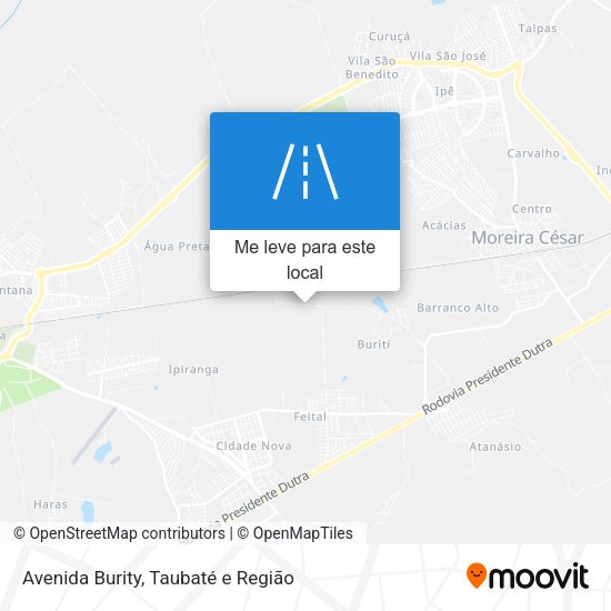 Avenida Burity mapa