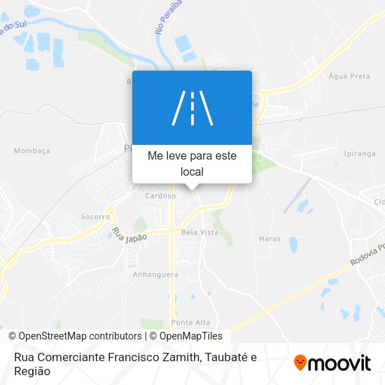 Rua Comerciante Francisco Zamith mapa