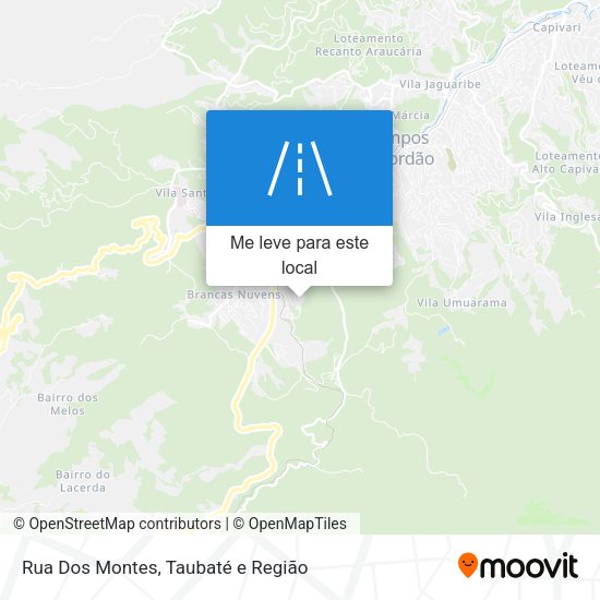 Rua Dos Montes mapa