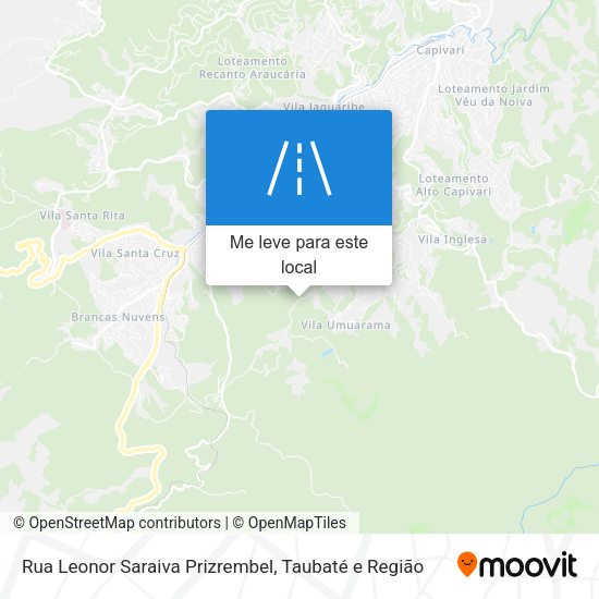 Rua Leonor Saraiva Prizrembel mapa