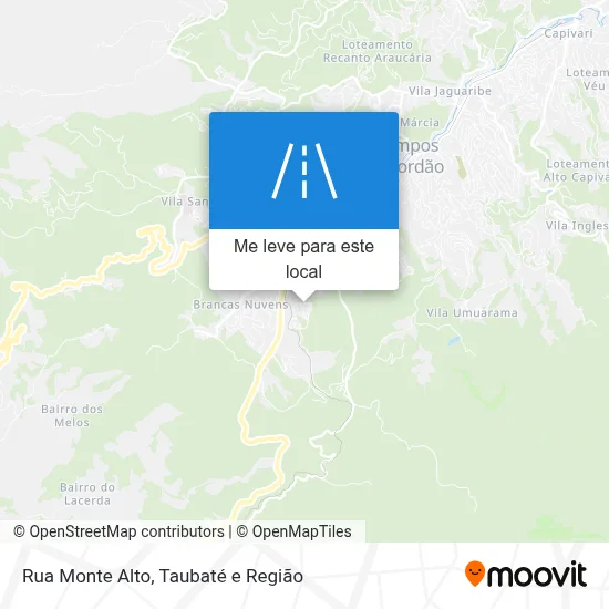 Rua Monte Alto mapa