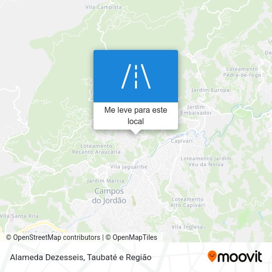 Alameda Dezesseis mapa