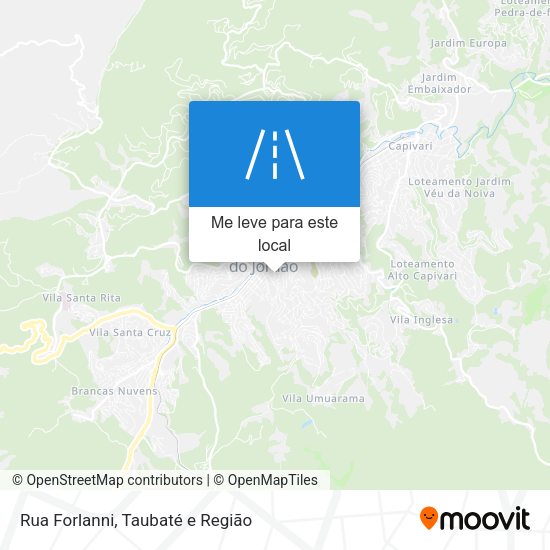Rua Forlanni mapa