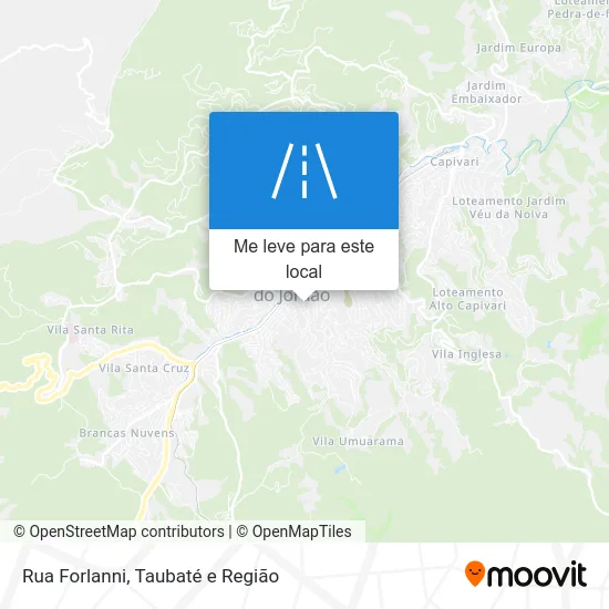Rua Forlanni mapa
