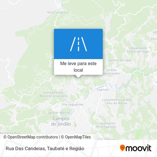 Rua Das Candeias mapa