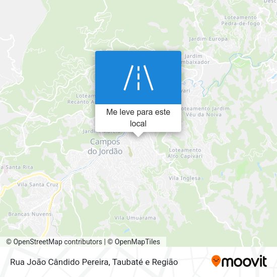 Rua João Cândido Pereira mapa