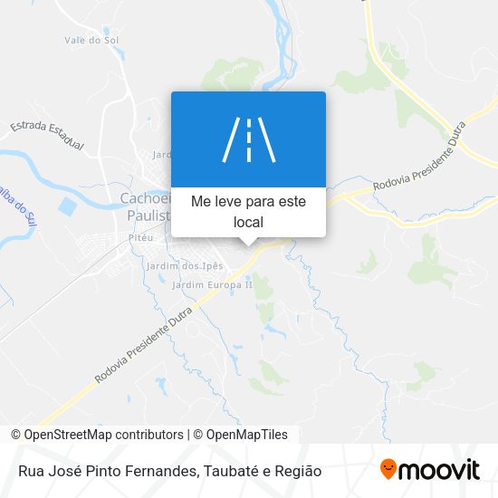 Rua José Pinto Fernandes mapa