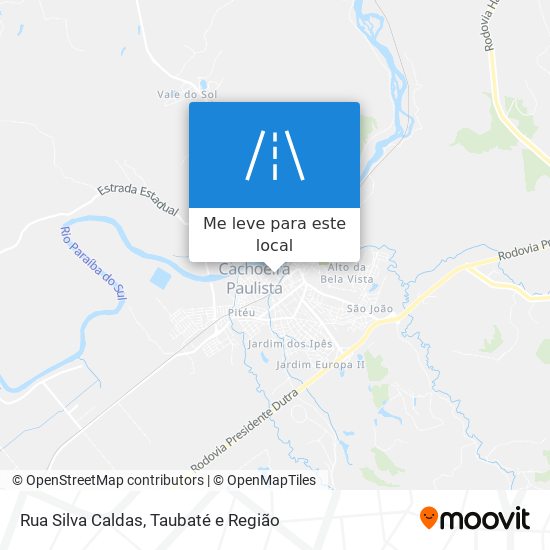 Rua Silva Caldas mapa