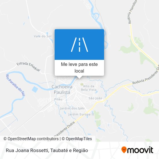 Rua Joana Rossetti mapa