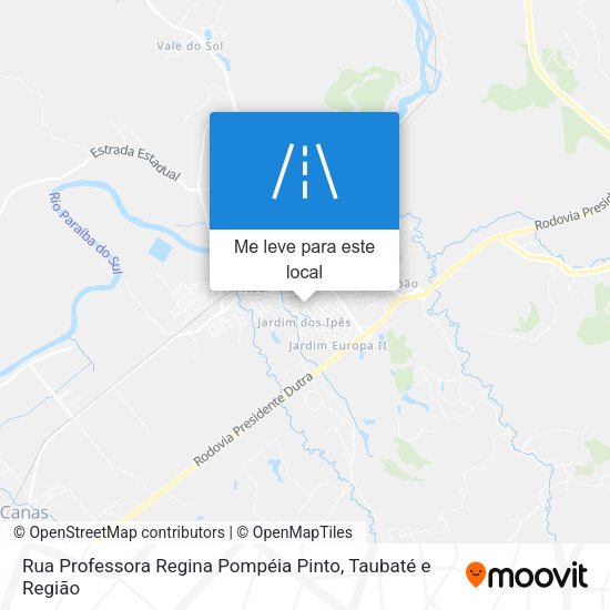 Rua Professora Regina Pompéia Pinto mapa