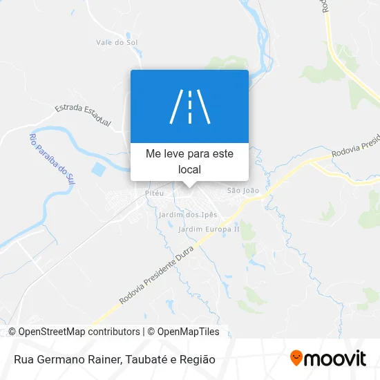 Rua Germano Rainer mapa