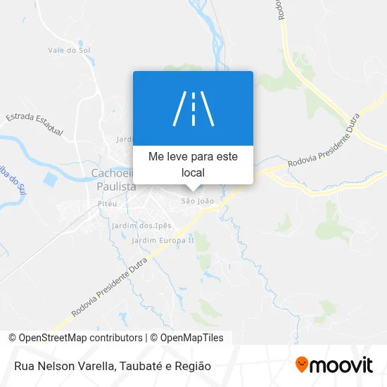 Rua Nelson Varella mapa