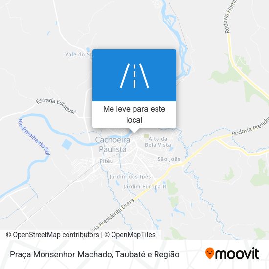 Praça Monsenhor Machado mapa