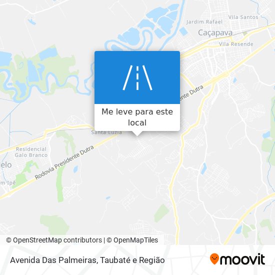 Avenida Das Palmeiras mapa