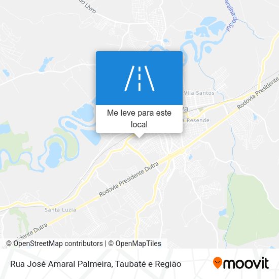 Rua José Amaral Palmeira mapa