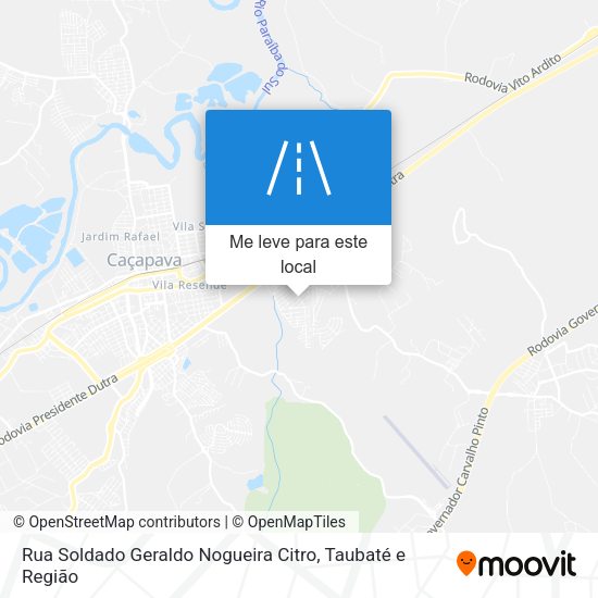 Rua Soldado Geraldo Nogueira Citro mapa