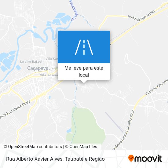 Rua Alberto Xavier Alves mapa