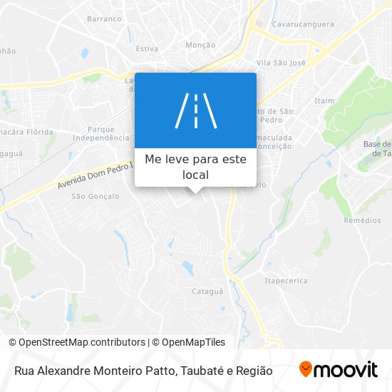 Rua Alexandre Monteiro Patto mapa