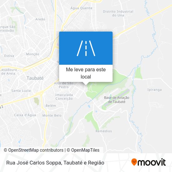 Rua José Carlos Soppa mapa