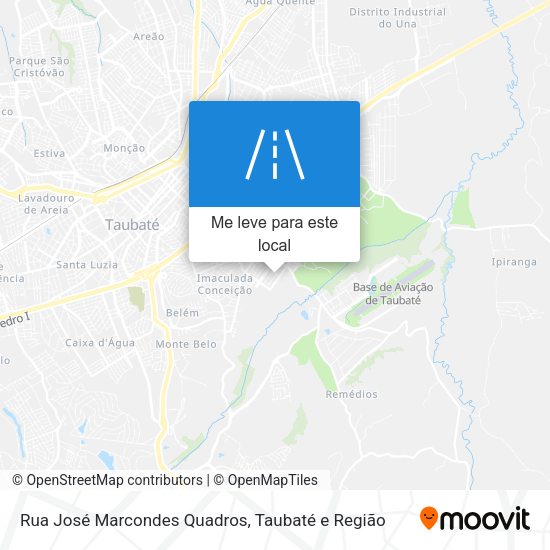 Rua José Marcondes Quadros mapa