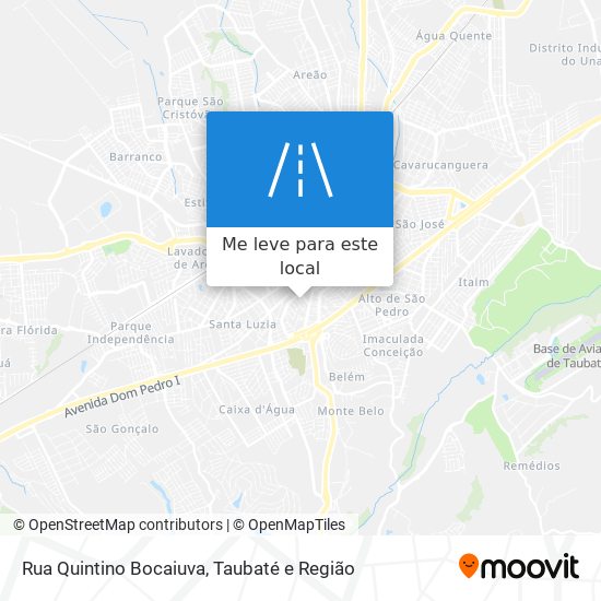 Rua Quintino Bocaiuva mapa