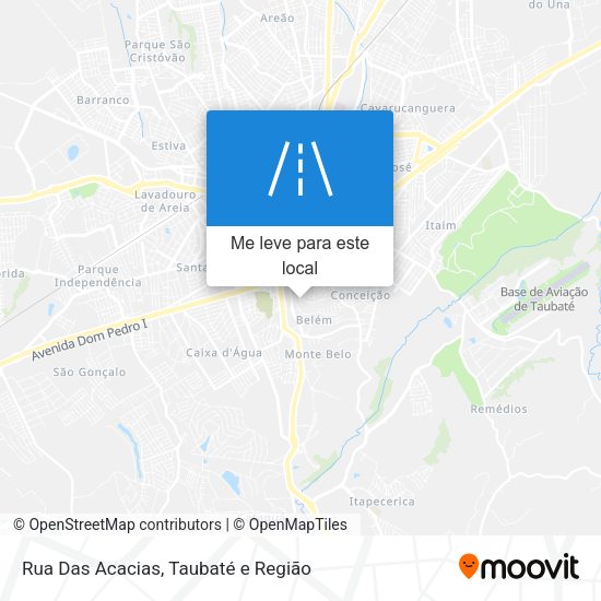 Rua Das Acacias mapa