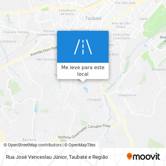 Rua José Venceslau Júnior mapa