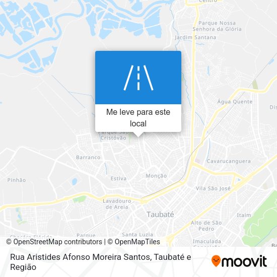 Rua Aristides Afonso Moreira Santos mapa